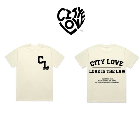 CREAM “LOVE IS THE LAW” TEE